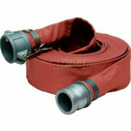 APACHE 6"  x  25' Medium Duty PVC Discharge Hose Coupled w/ C x E Aluminum Cam & Groove Fittings 98138151